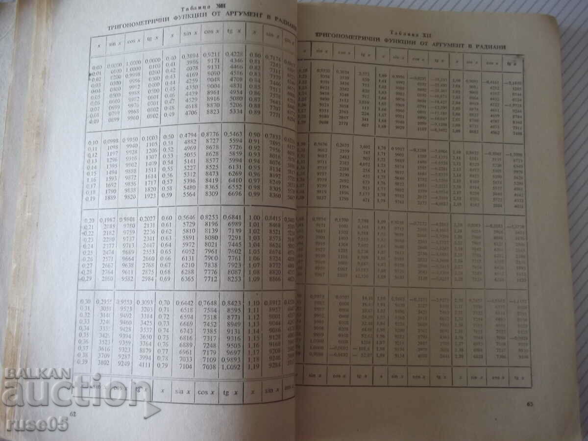 Delivery of Book "Four-digit math. tables and formulas - V. Bradis" - 212 p