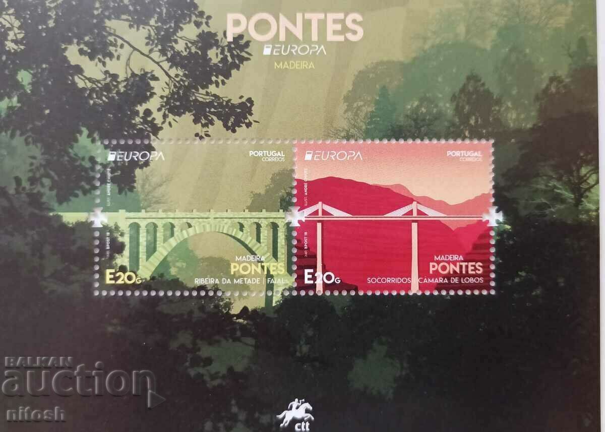 Portugal-Madeira, 2018, Europe, bridges, MNH.