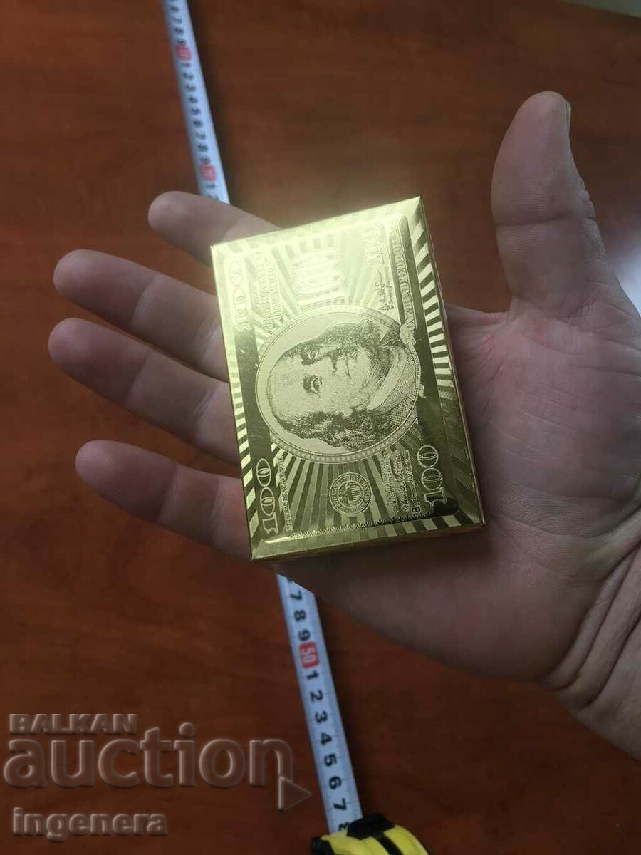 NEW GOLD PLATED BRIDGE DECK CARDS - STANDARD SIZE - 7