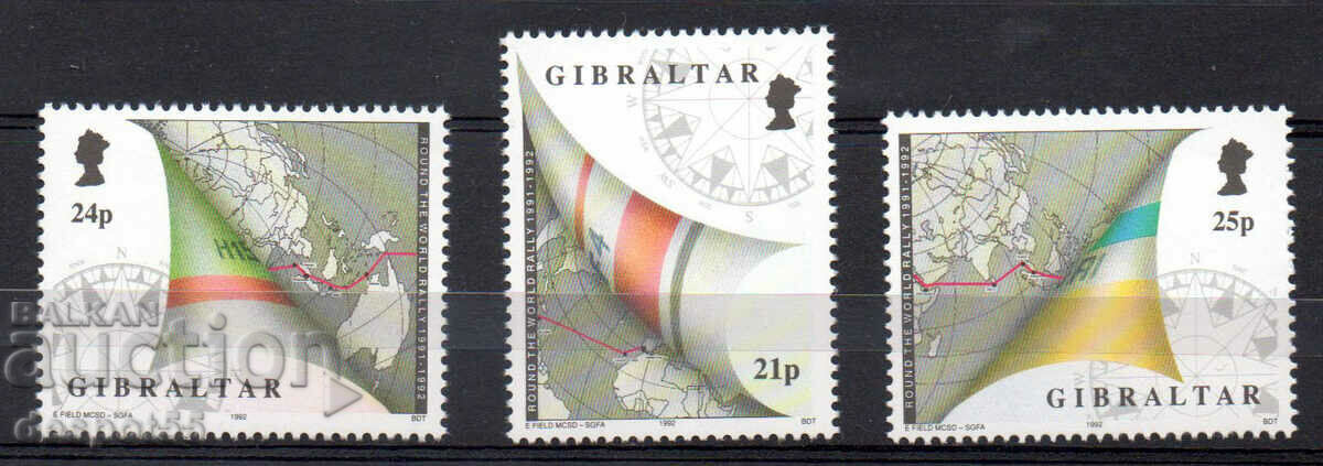 1992. Gibraltar. Sailing - a round-the-world tour.