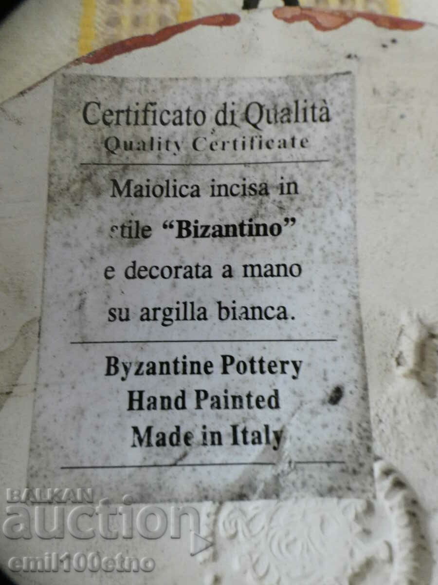 Пано за стена ръчно изработено Майолика Италия - 6 Пано за стена ръчно изработено Майолика Италия - 6
