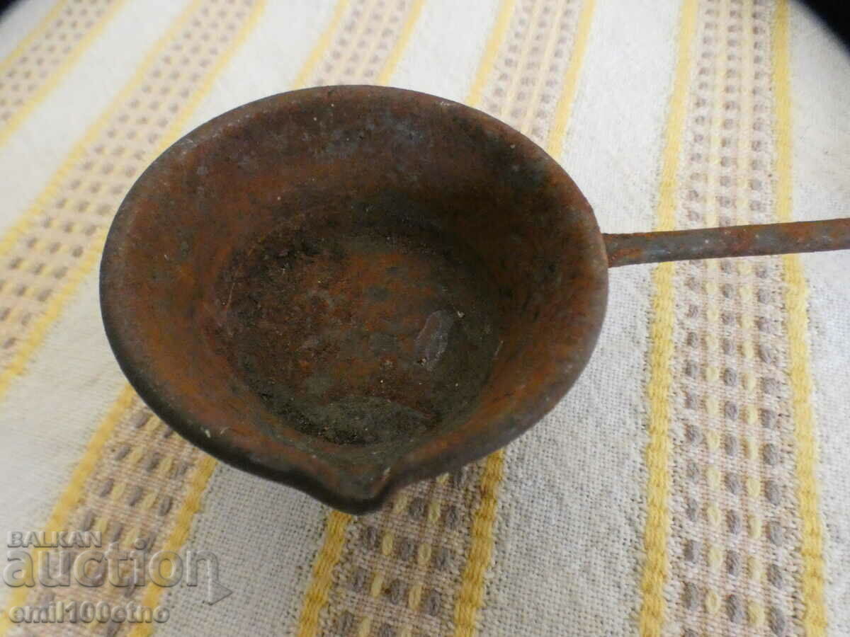 An old casting spoon, probably for pewterers with price 7.00 BGN | € 3.58 An old casting spoon, probably for pewterers with price 7.00 BGN | € 3.58