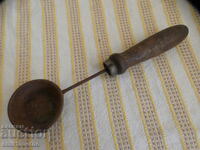 An old casting spoon, probably for pewterers
