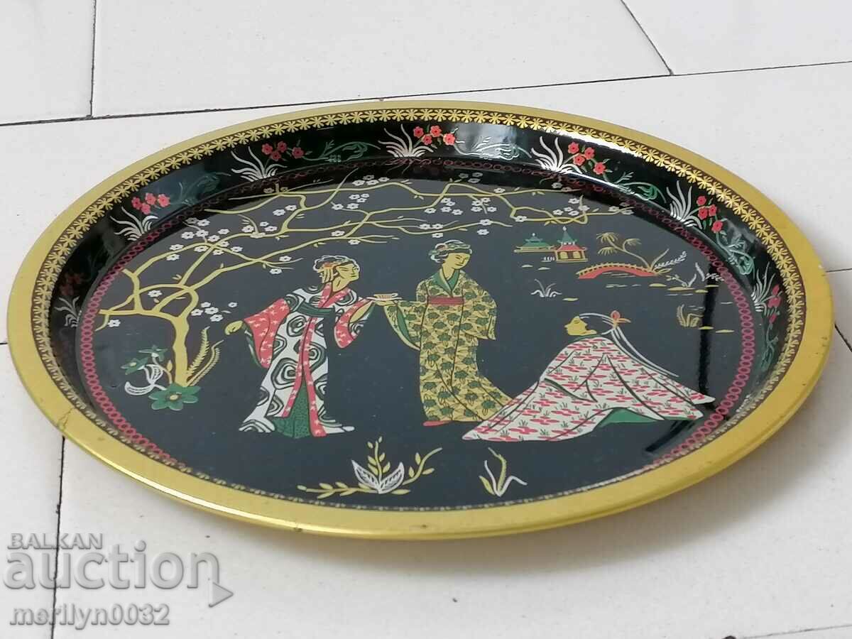 Auction Tray from Poland, tray, casserole, social period, 70s Auction Tray from Poland, tray, casserole, social period, 70s