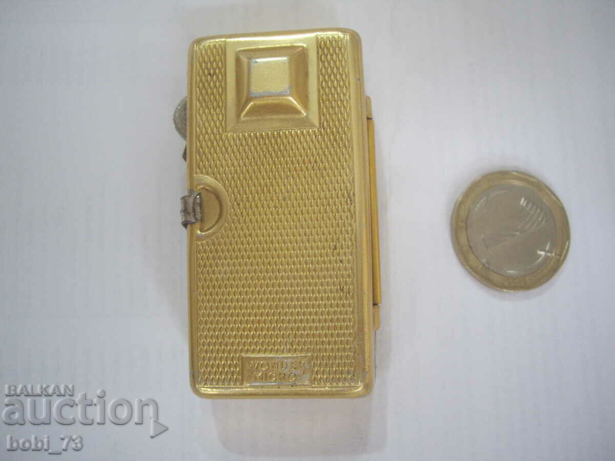 Auction  Old gilded small spotlight.