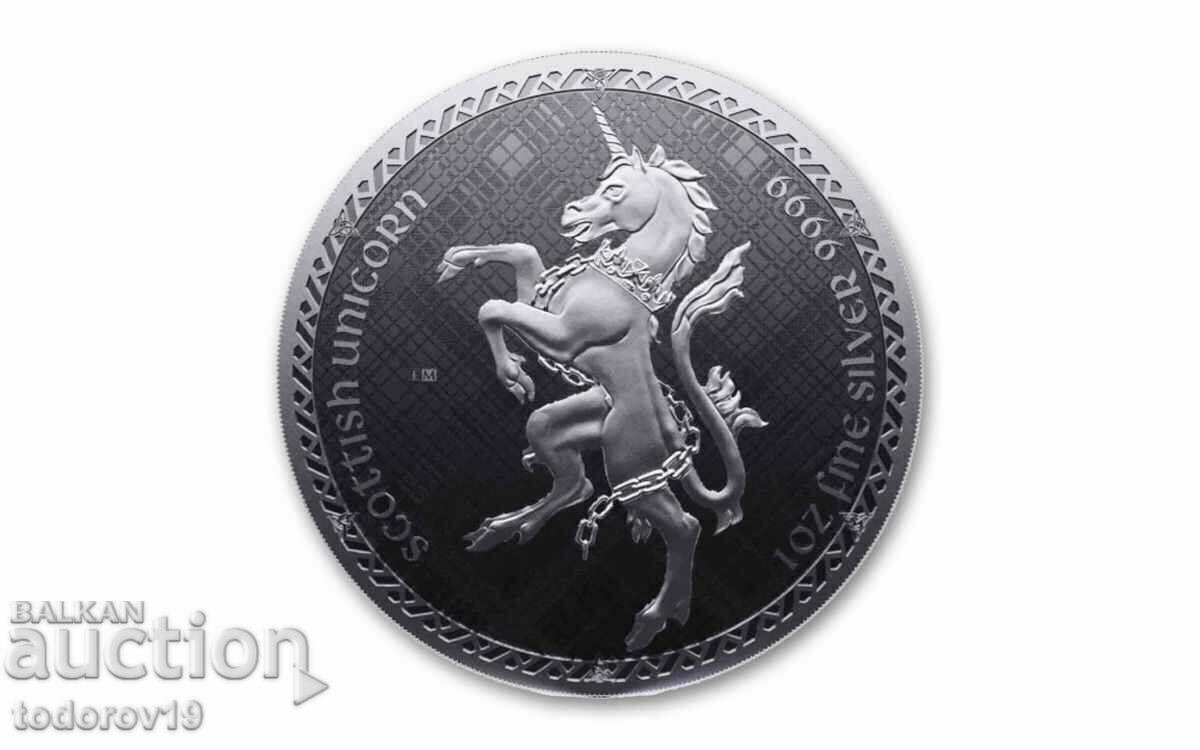 Silver 1 oz Scottish Unicorn - 2023 - ost. Niue Silver 1 oz Scottish Unicorn - 2023 - ost. Niue