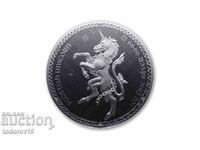 Argint 1 oz unicorn scoțian - 2023 - ost. Niue