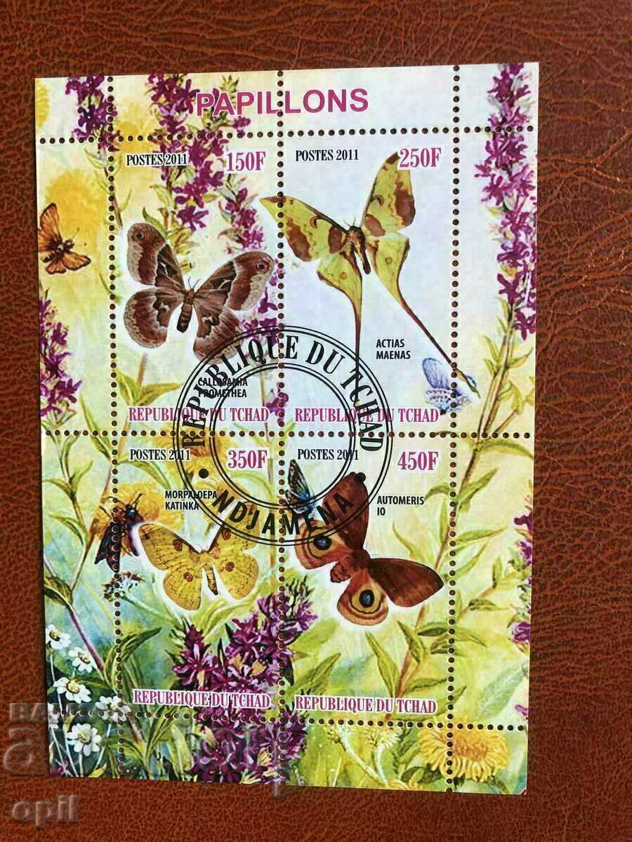 Stamped Block Butterflies 2011 Τσαντ