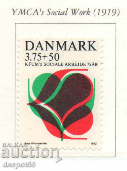 1993. Denmark. 75th Anniversary of Social Work of the Y.M.C.A