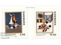1993. Δανία. Κυβιστικοί πίνακες ζωγραφικής.
