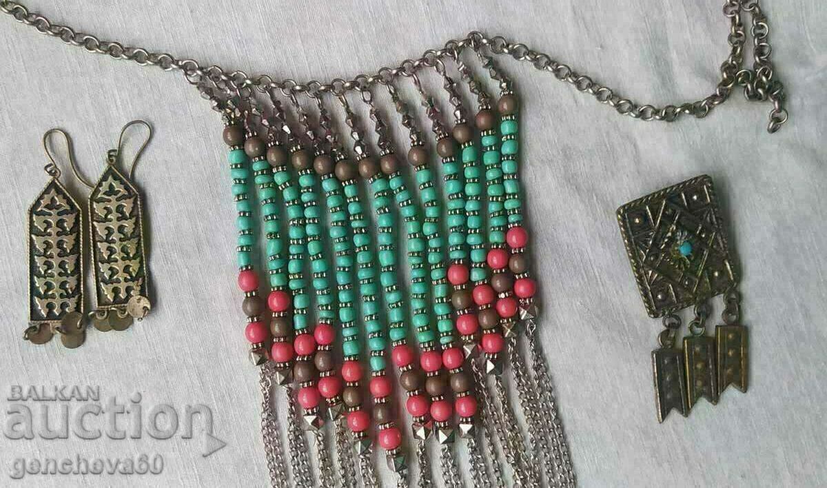 Antique jewelry necklace brooch and earrings - 7 Antique jewelry necklace brooch and earrings - 7