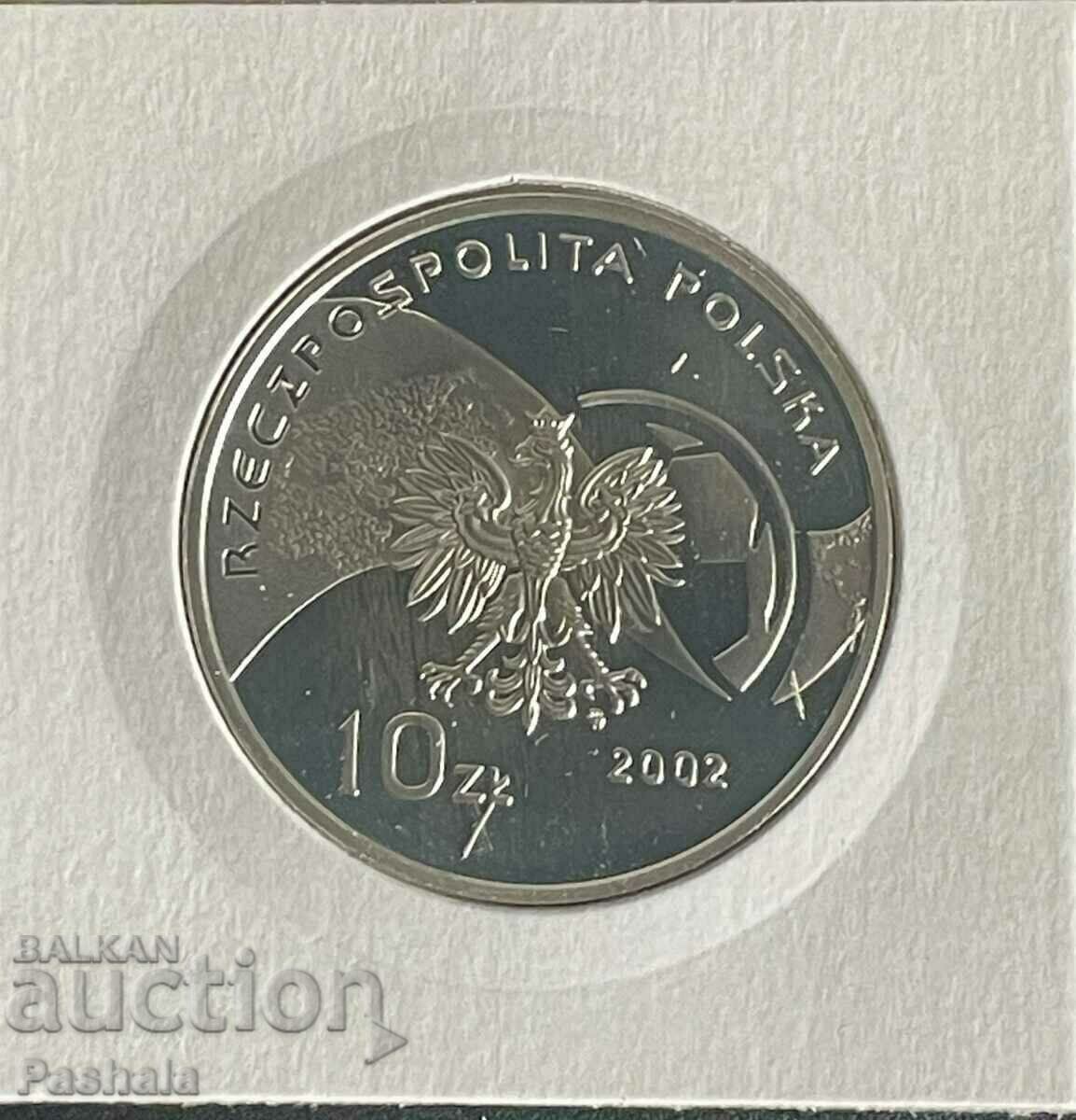 Poland 10 zlotys 2002 with price 40.00 BGN | € 20.45