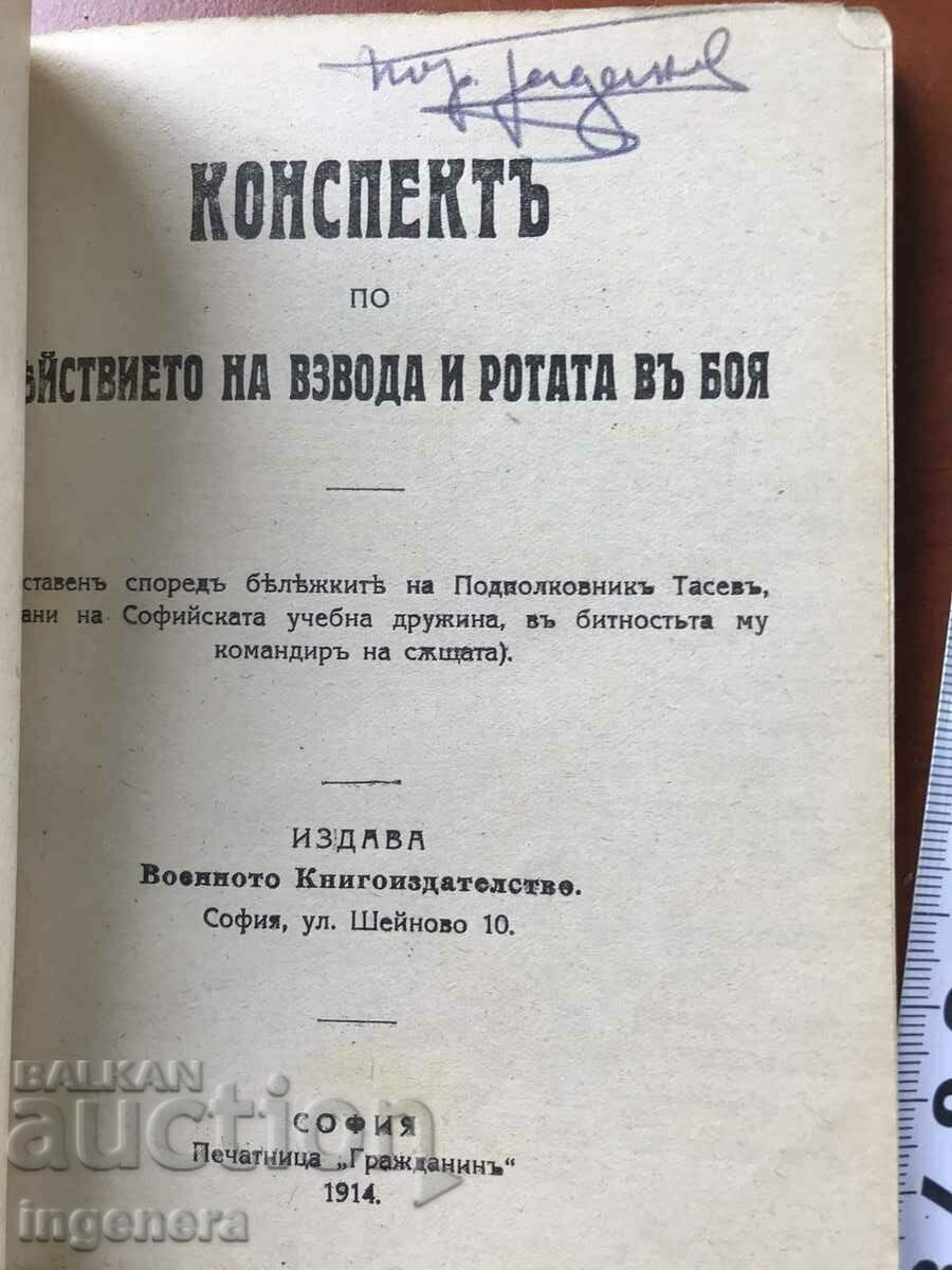 КНИГА-КОНСПЕКТ ЗА ДЕЙСТВИЕТО НА ВЗВОДА И РОТАТА В БОЯ-1914 - 5 КНИГА-КОНСПЕКТ ЗА ДЕЙСТВИЕТО НА ВЗВОДА И РОТАТА В БОЯ-1914 - 5