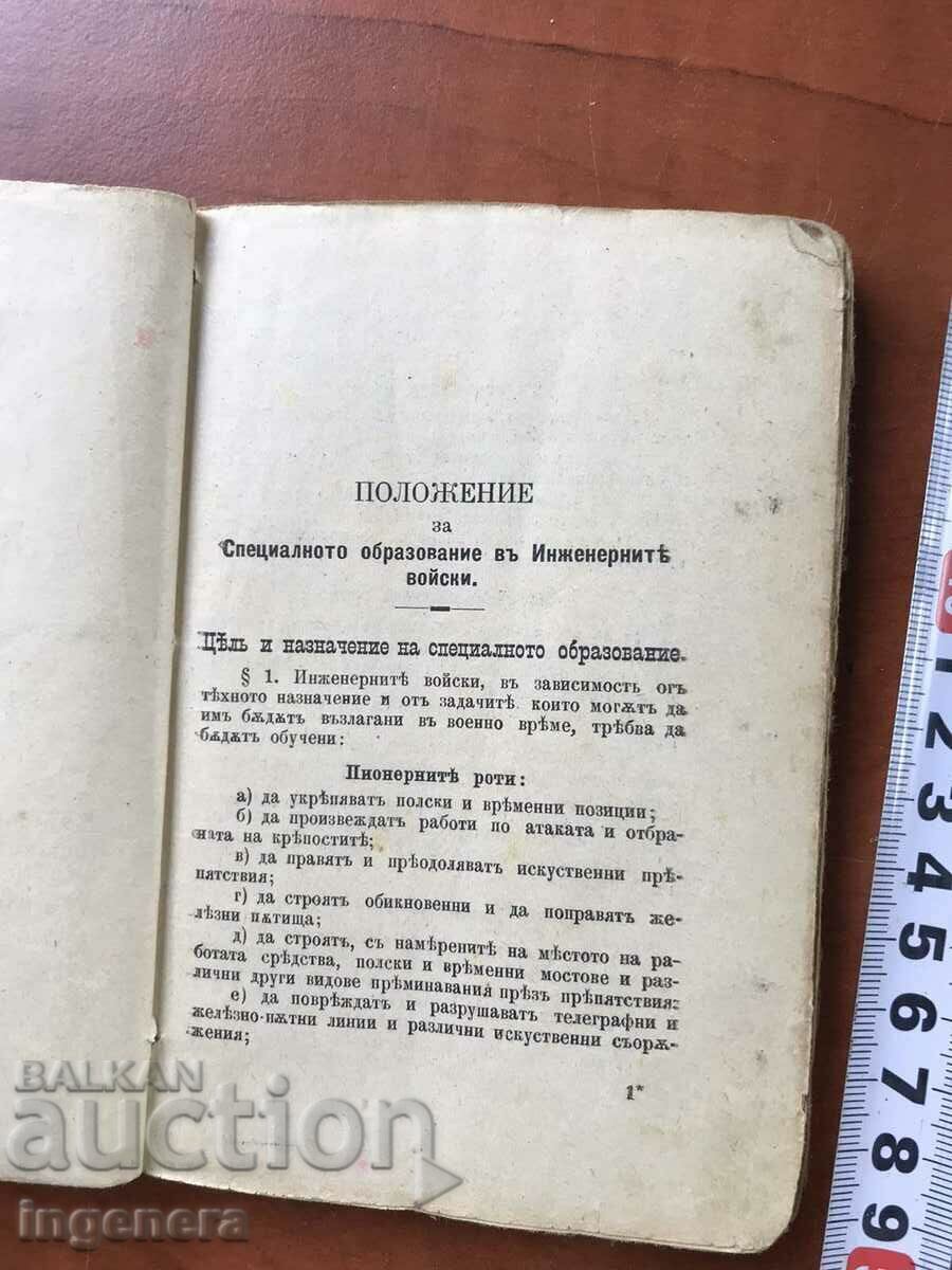 Livrarea MANUAL DE INSTRUCTIUNI PLAN DE INGINERIE TRUPE-1898