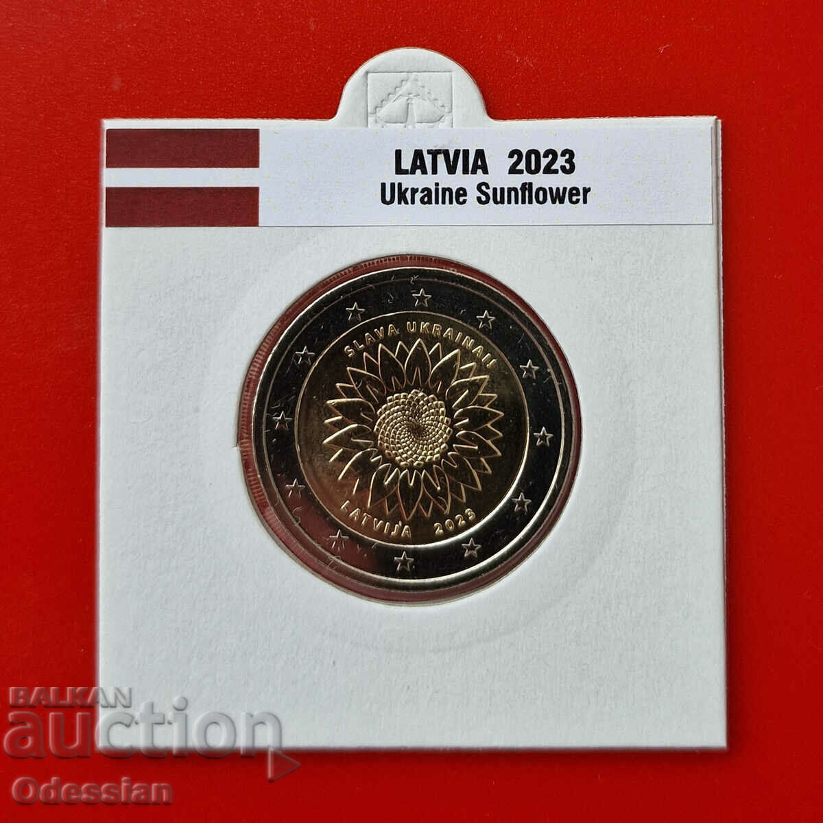 Latvia, 2 euro, 2023 "Glory of Ukraine"