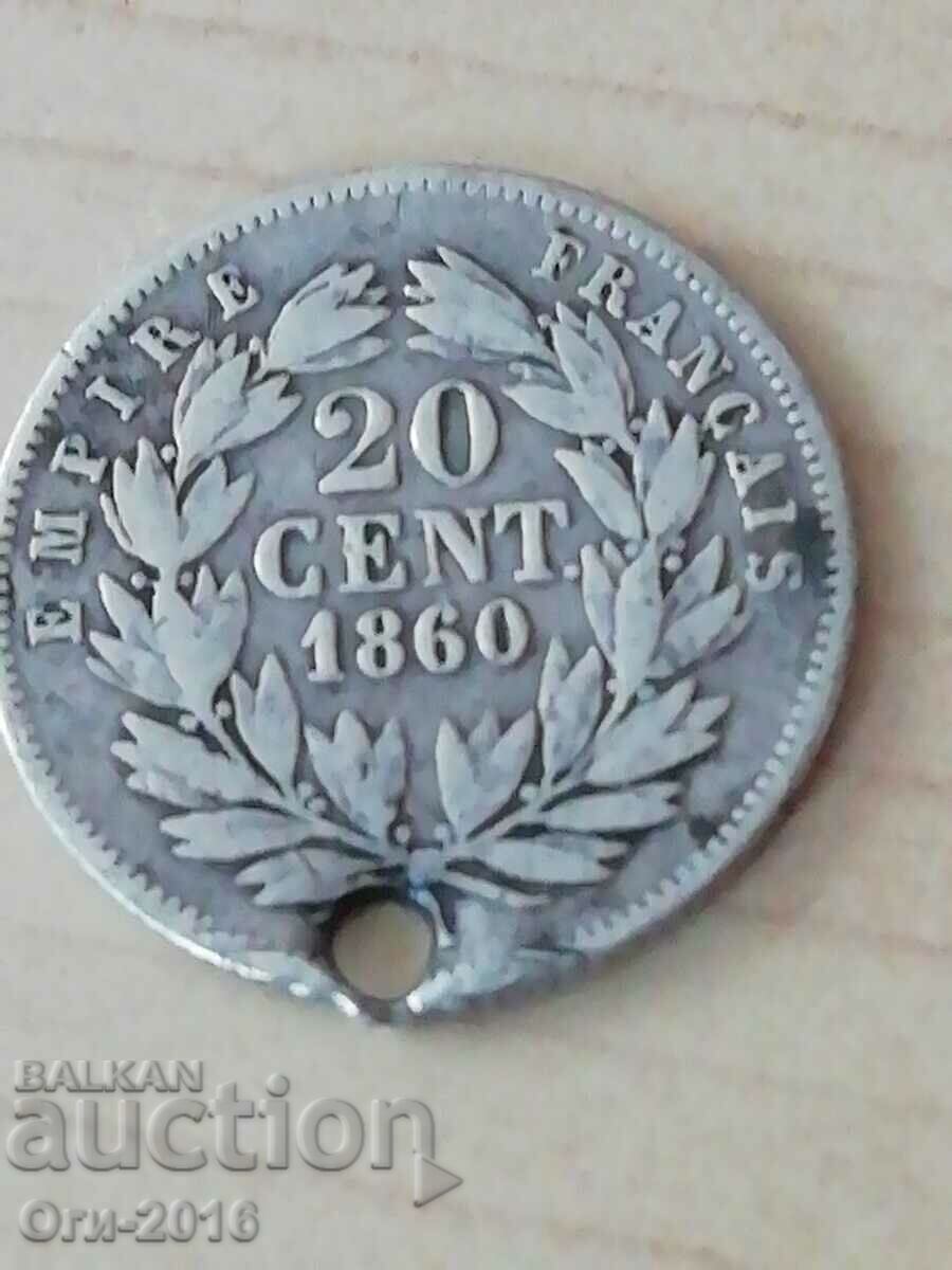 Auction Lot France 20 CENT 1860 and 67 FRANCE Auction Lot France 20 CENT 1860 and 67 FRANCE