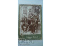 Old military photo - cardboard