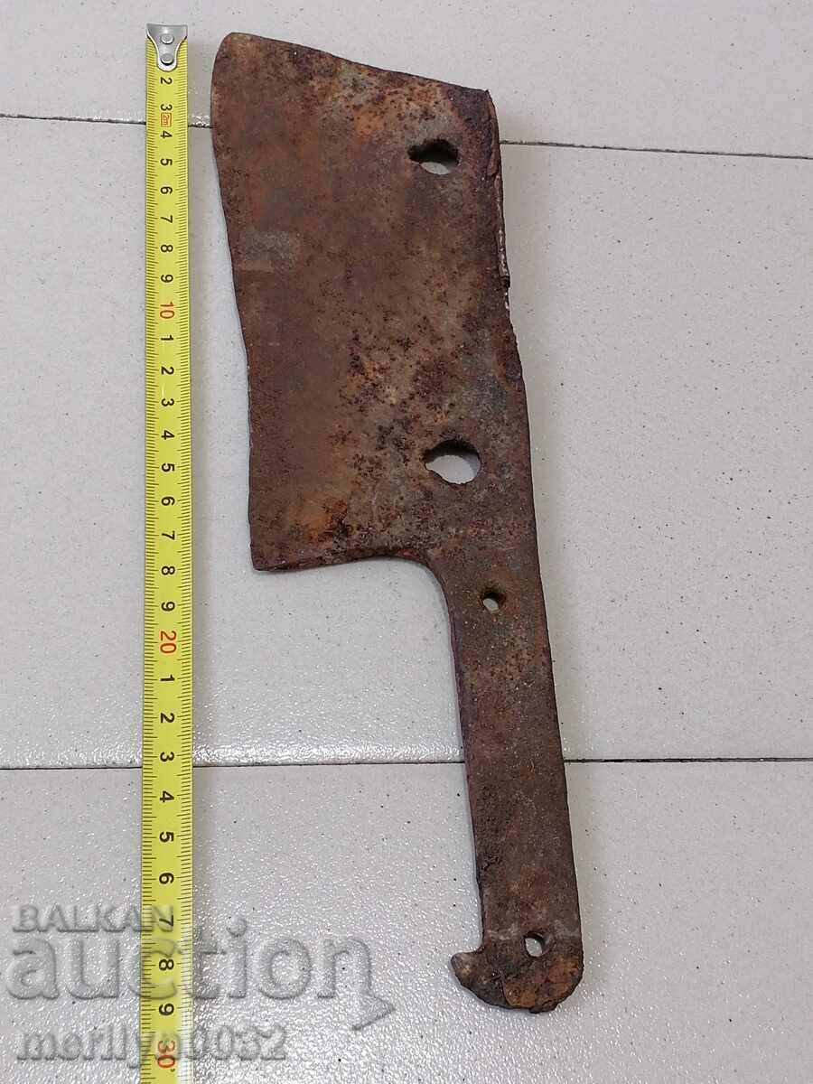 Old forged saber, ax, pole, knife, machete - 6 Old forged saber, ax, pole, knife, machete - 6