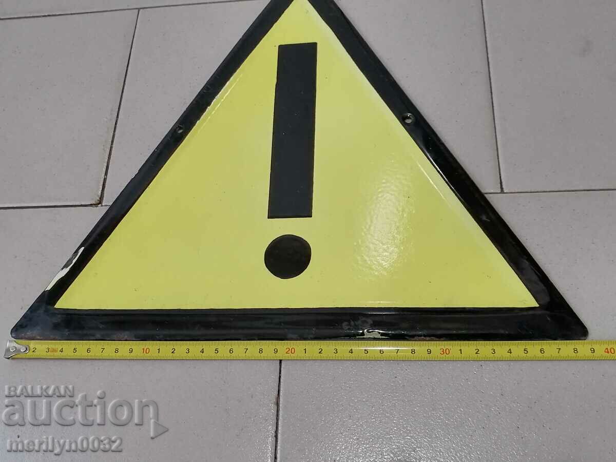 Enamelled social plate, NRB plate - 5 Enamelled social plate, NRB plate - 5