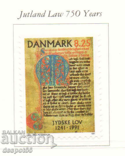 1991. Danemarca. 750 de ani de la Legea Iutlandei.