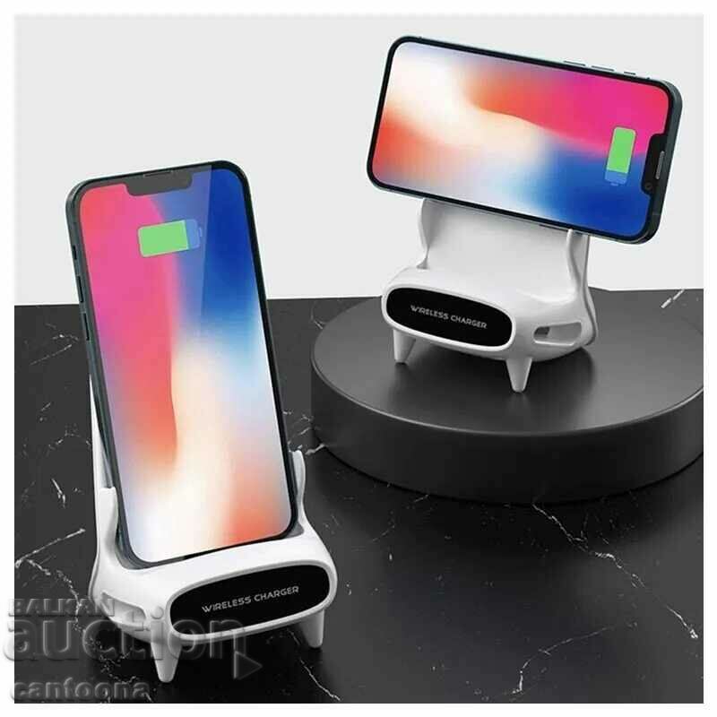Delivery of Fast wireless charger with passive sound amplifier M111 - 15W Delivery of Fast wireless charger with passive sound amplifier M111 - 15W