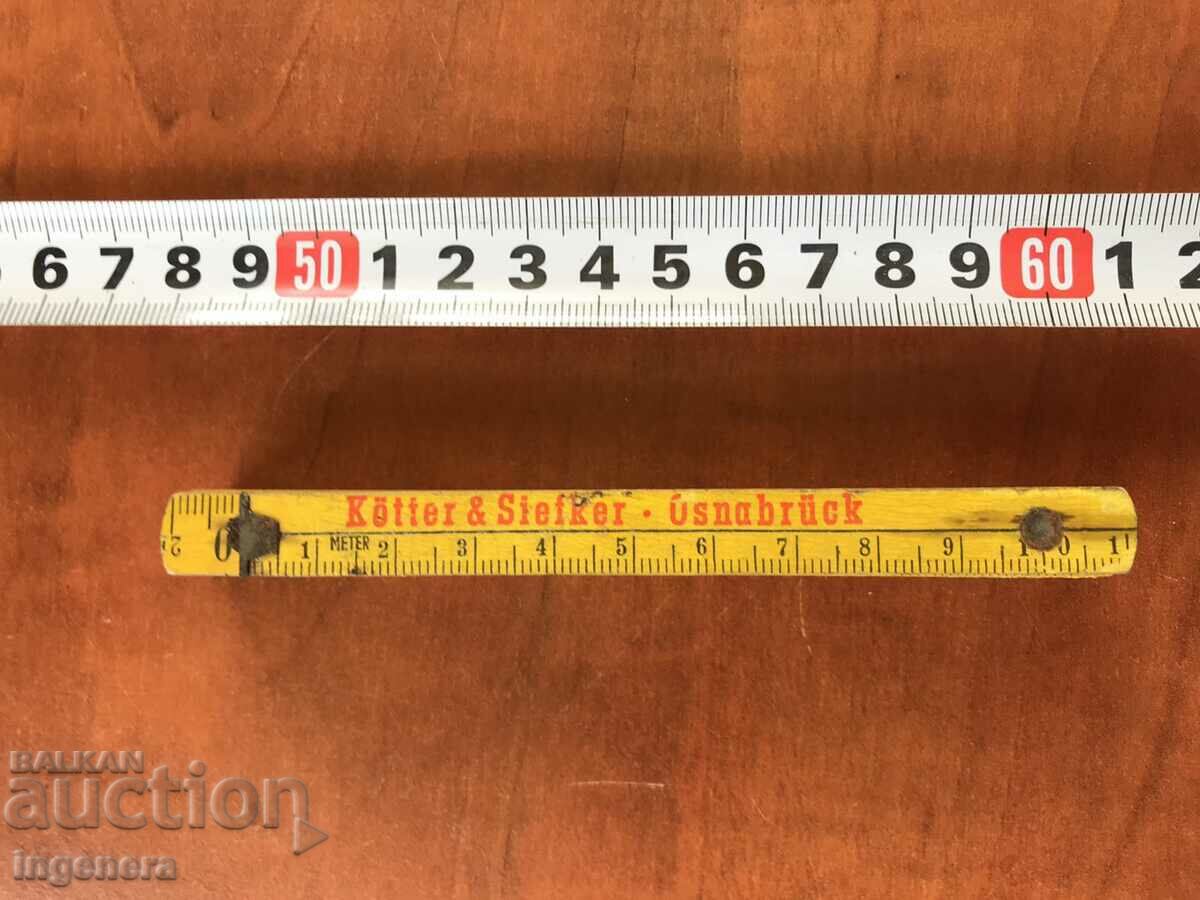 Auction METER CARPENTER WOOD ANTIQUE-MINI IN 10 CM. Auction METER CARPENTER WOOD ANTIQUE-MINI IN 10 CM.