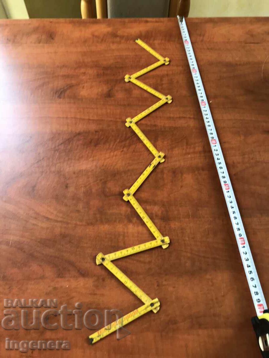 Delivery of METER CARPENTER WOOD ANTIQUE-MINI IN 10 CM. Delivery of METER CARPENTER WOOD ANTIQUE-MINI IN 10 CM.