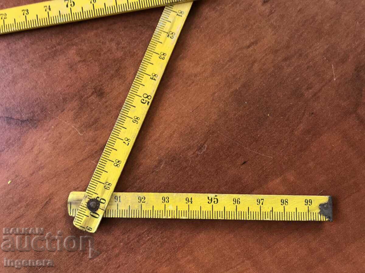 METER CARPENTER WOOD ANTIQUE-MINI IN 10 CM. - 5 METER CARPENTER WOOD ANTIQUE-MINI IN 10 CM. - 5