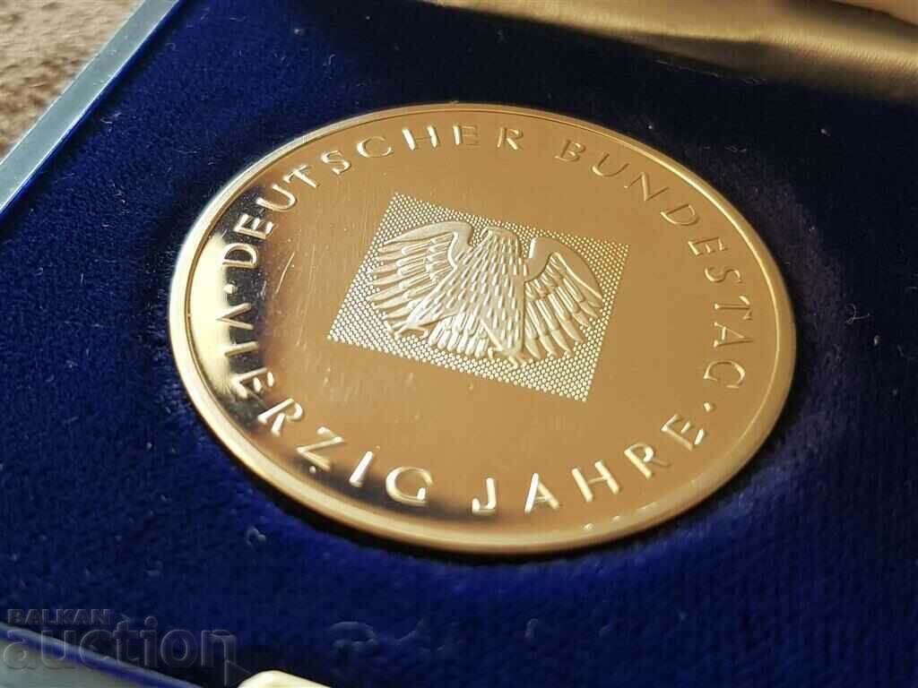 Παράδοση Γερμανικό ασήμι 1000 ‰ νόμισμα μετάλλιο Βασικός νόμος FRG Παράδοση Γερμανικό ασήμι 1000 ‰ νόμισμα μετάλλιο Βασικός νόμος FRG