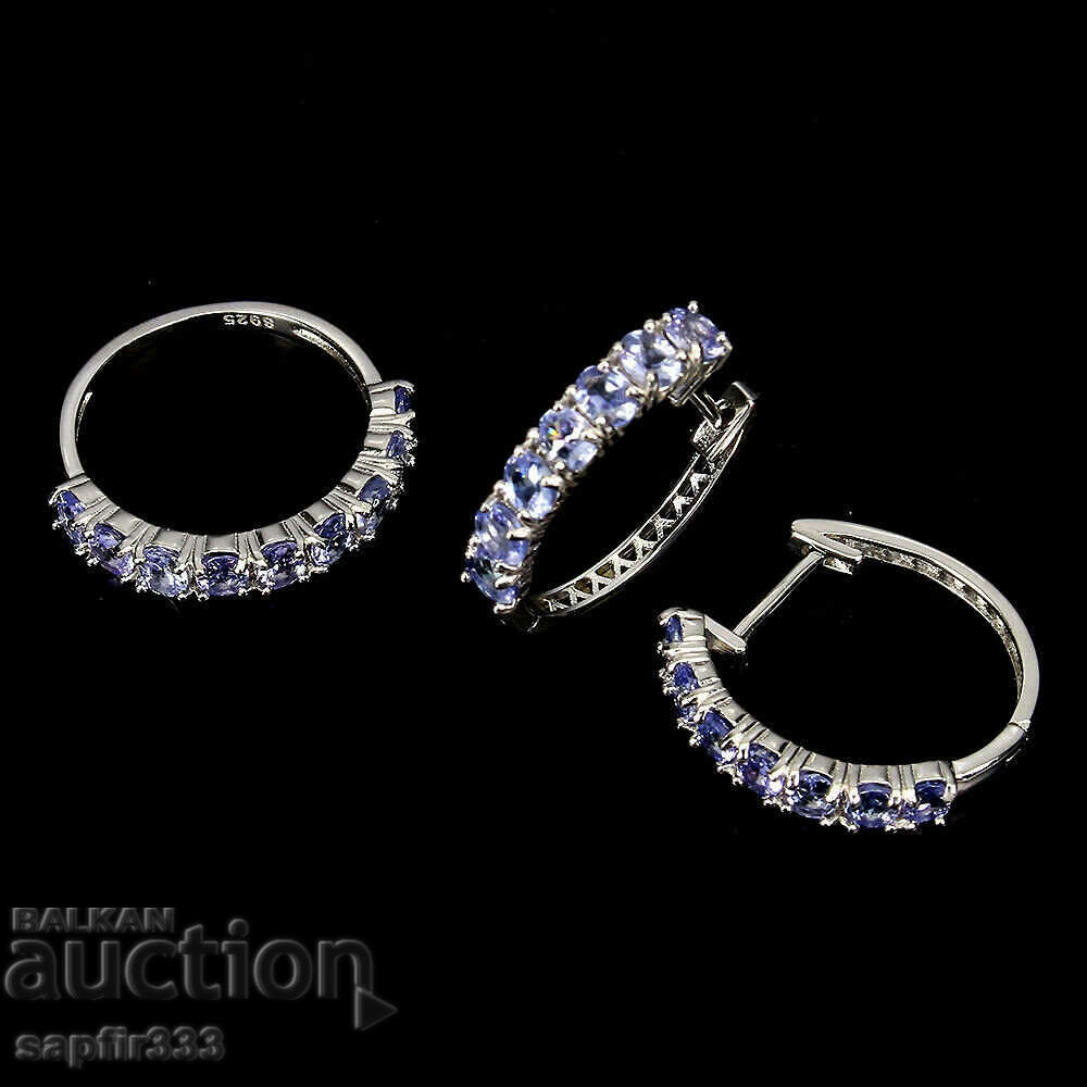 SET FINE EMOZANT CU TANZANIȚE NATURALE cu preț 495.00 BGN | € 253.09