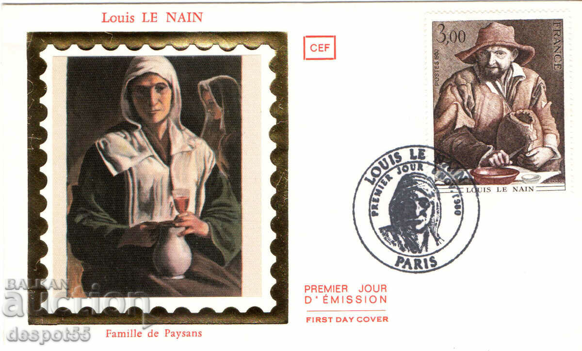 1980. Франция. Картина от Луи Льо Нен - плик "Първи ден".