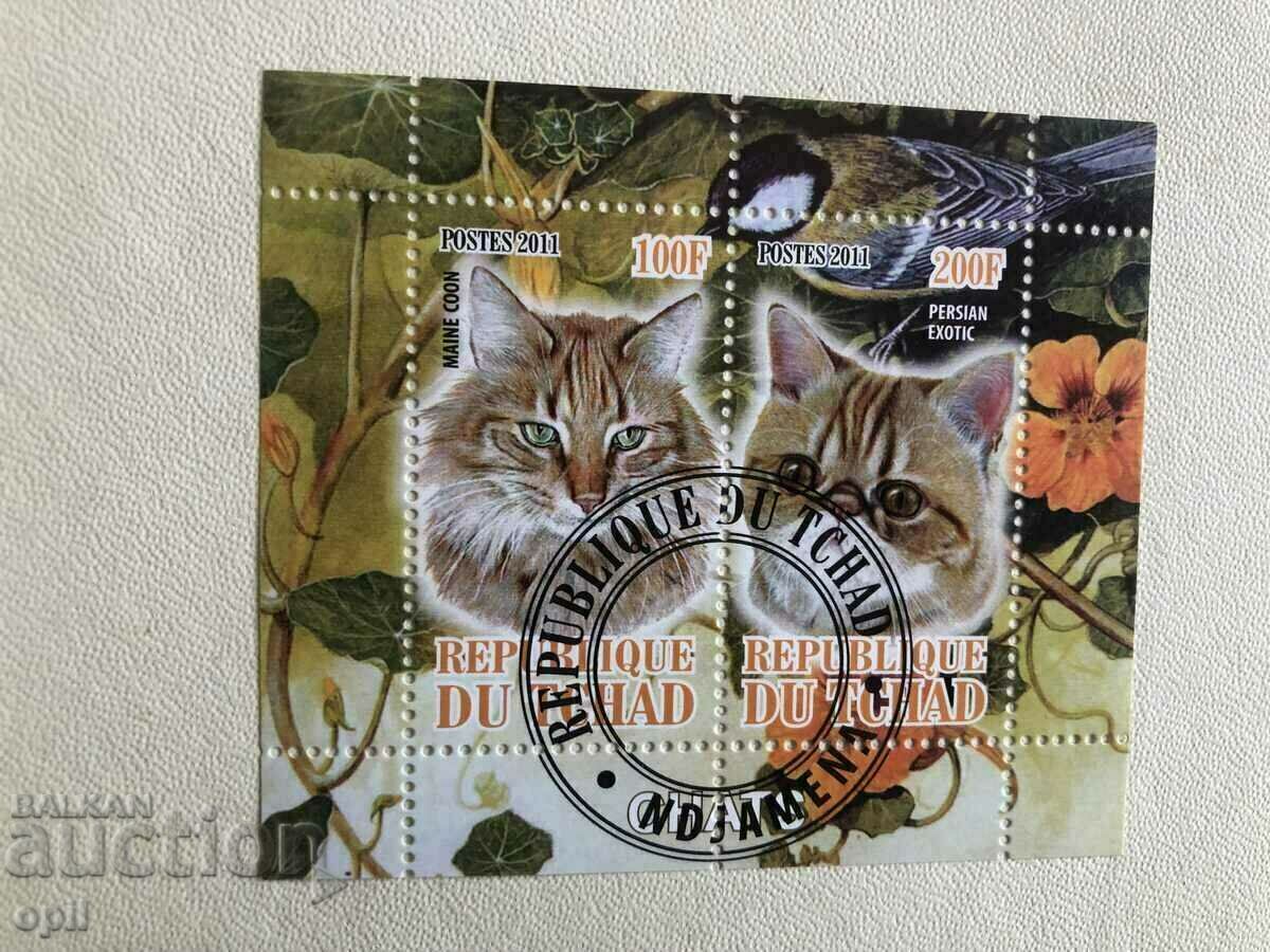 Stamped Block Cats 2011 Τσαντ
