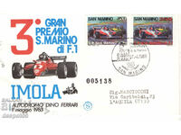 1983. San Marino. Formula 1. "First day" envelope. Numbered.
