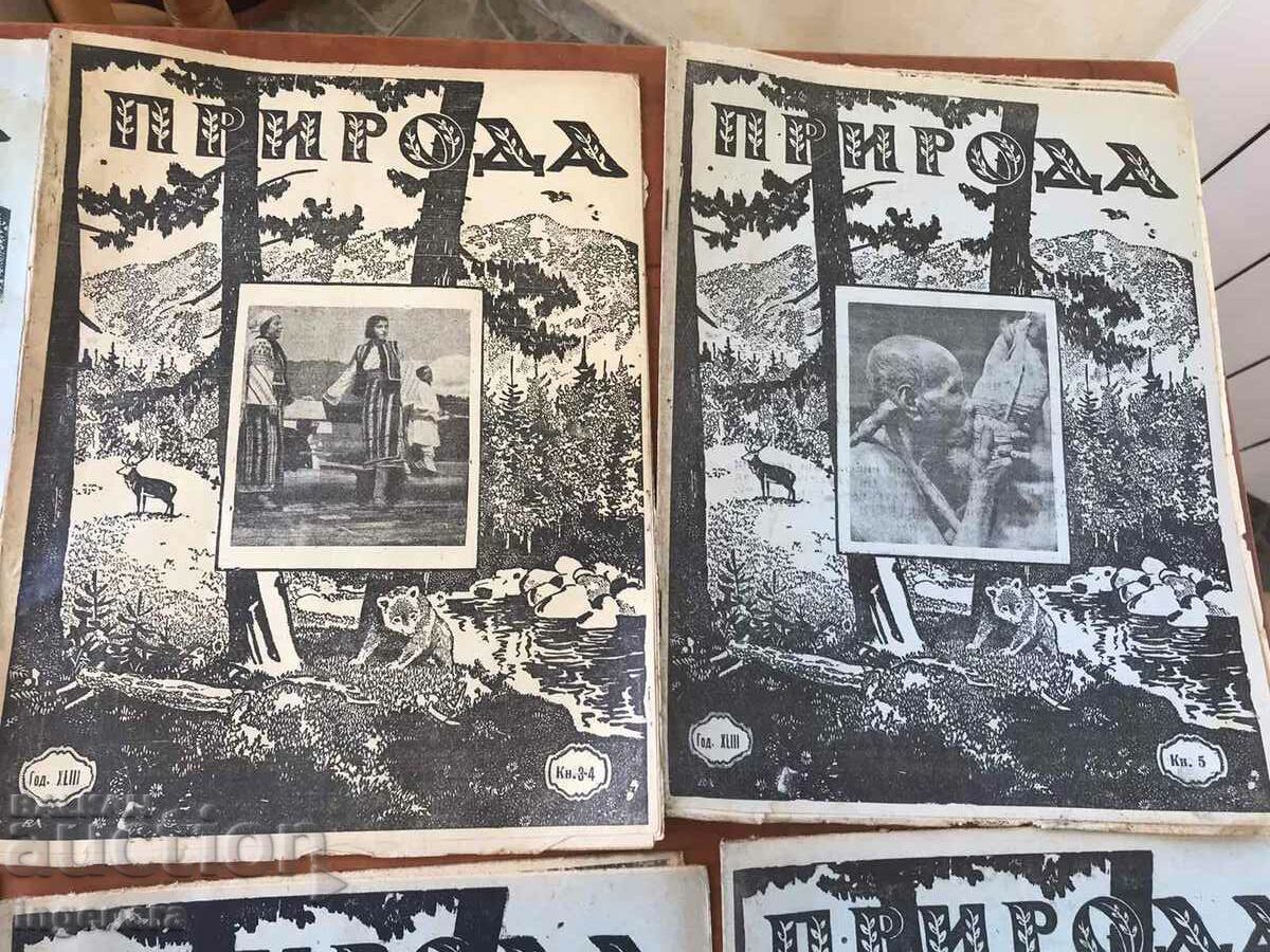 Delivery of NATURE MAGAZINE - COMPLETE SET 1942 Delivery of NATURE MAGAZINE - COMPLETE SET 1942