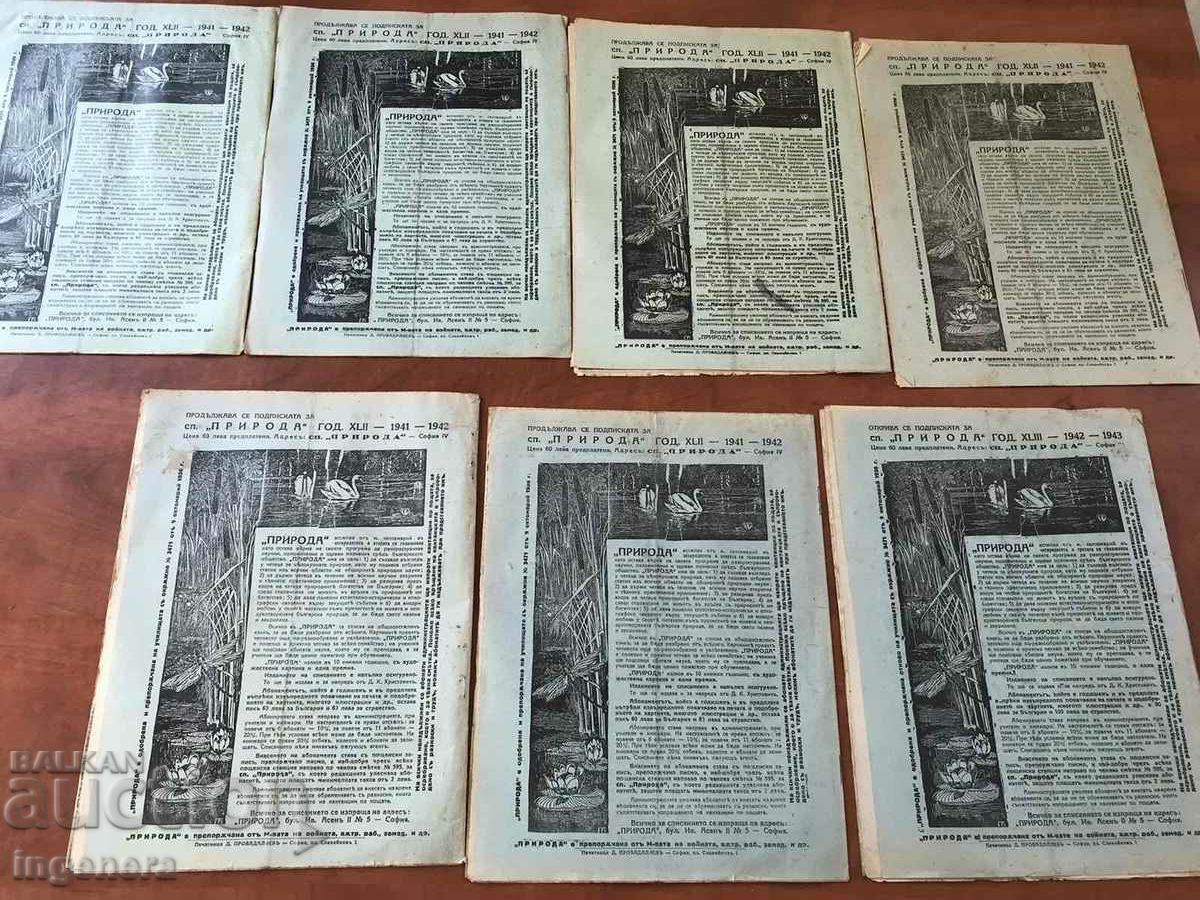 REVISTA "NATURA" - SET COMPLET 1941 cu preț 39.00 BGN | € 19.94 REVISTA "NATURA" - SET COMPLET 1941 cu preț 39.00 BGN | € 19.94