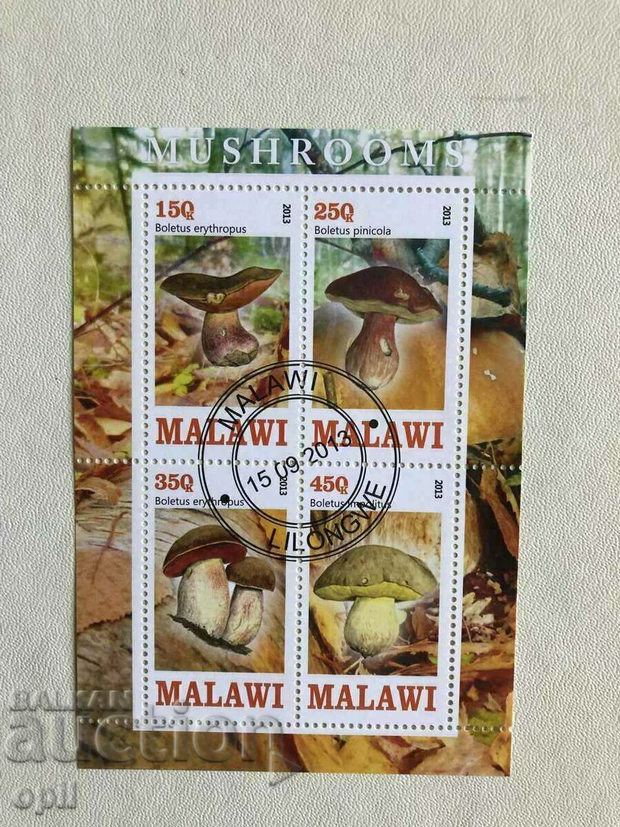 Ciuperci bloc ștampilate 2013 Malawi