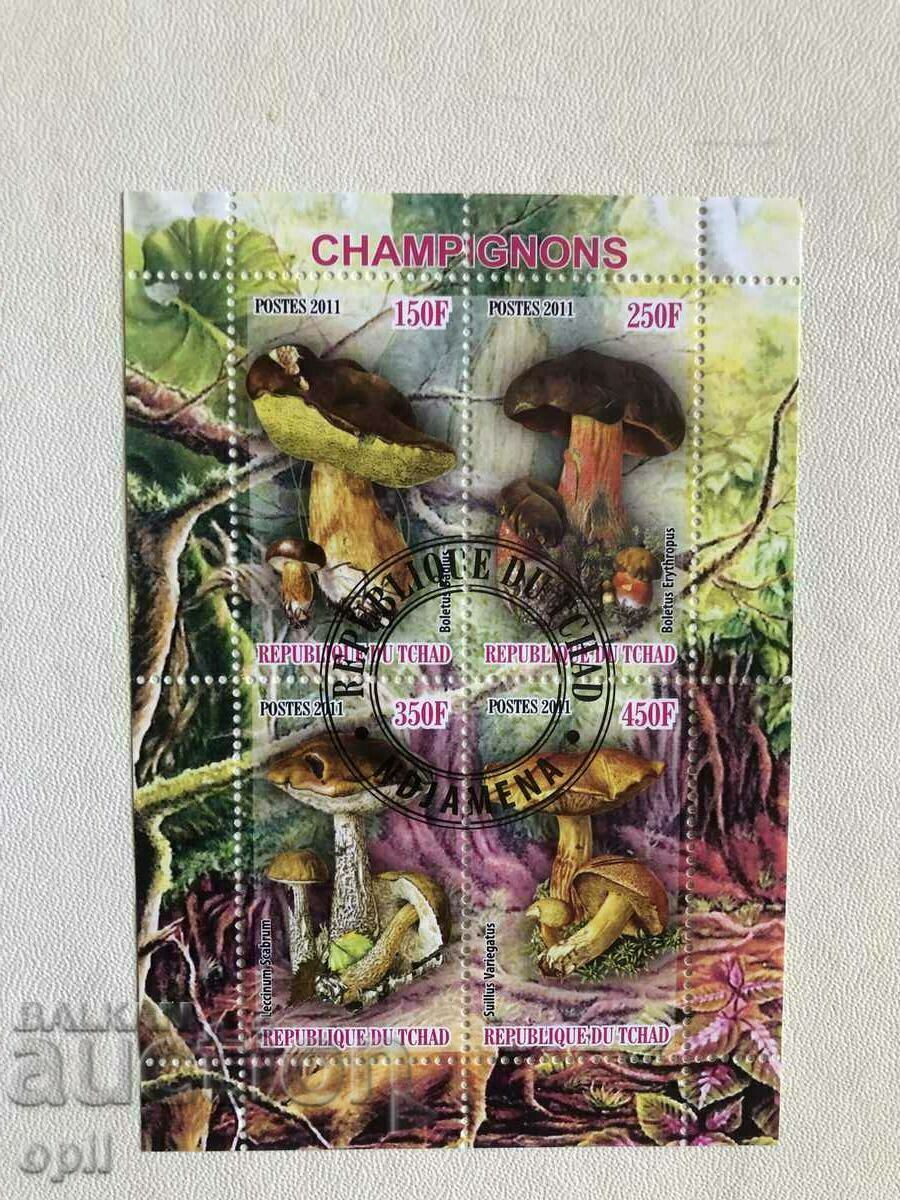 Stamped Block Mushrooms 2011 Τσαντ