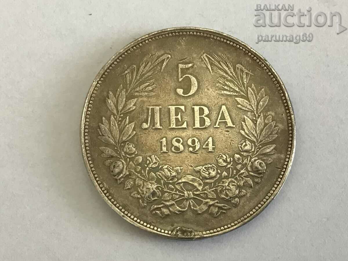Bulgaria 5 BGN 1894 - Argint (L.116)