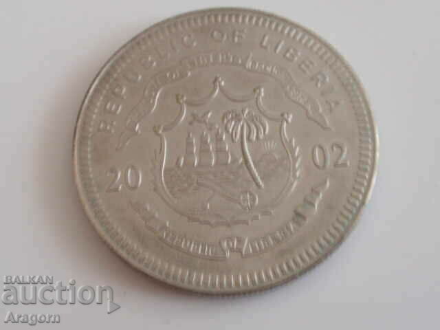 Auction 2002 Liberia $10 color hologram coin; Liberia Auction 2002 Liberia $10 color hologram coin; Liberia