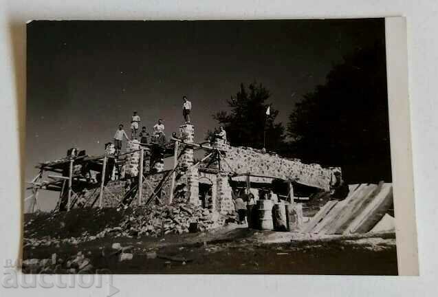 1930s TOURIST LODGE CONSTRUCTION OLD PHOTO PHOTO