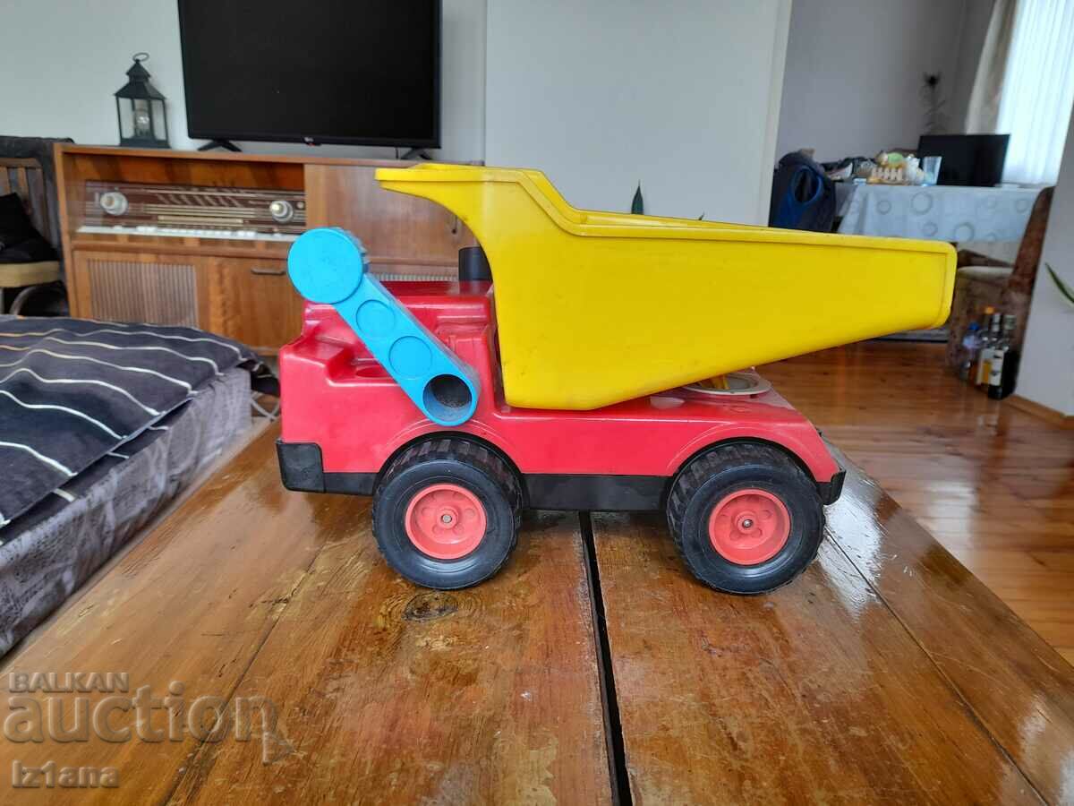 Old children's toy truck, truck, dump truck