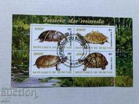 Stamped Block Fauna Turtles 2011 Burundi