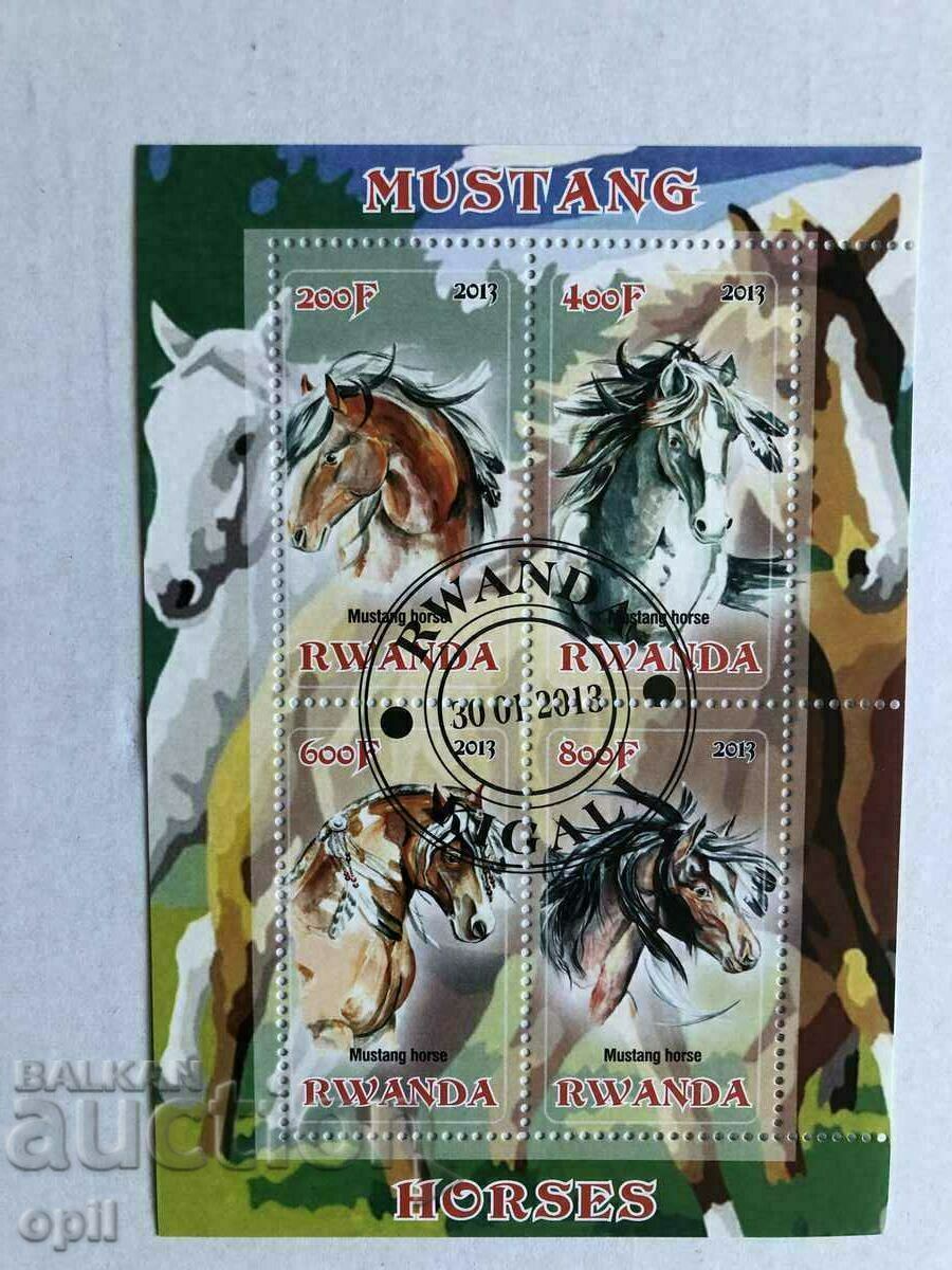 Stamped Block Horse 2013 Rwanda