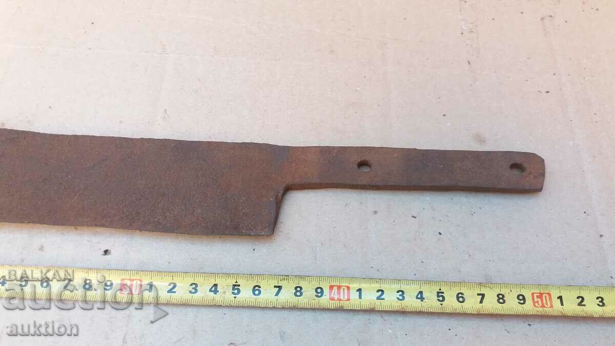 Auction FORGED SOLID BUTCHER KNIFE, cleaver, TOOL Auction FORGED SOLID BUTCHER KNIFE, cleaver, TOOL