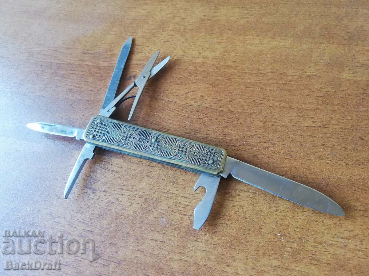 Delivery of German GML Rostfrei Brass Combination Pocket Knife Delivery of German GML Rostfrei Brass Combination Pocket Knife