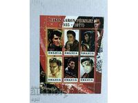 Stamped Block Elvis Presley 2010 Ρουάντα