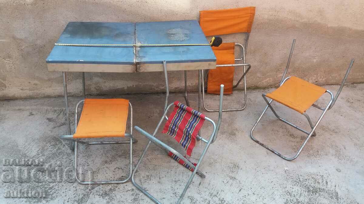 TOURIST SET 4 CHAIRS AND TABLE IN A SUITCASE with price 83.99 BGN | € 42.94