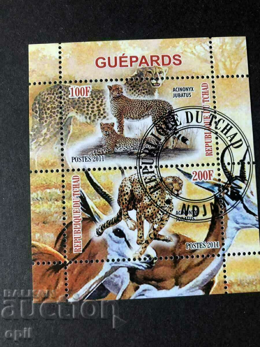 Stamped Cheetah Block 2011 Chad