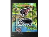 Stamped Block Hippopotami 2011 Chad