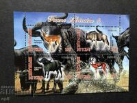 Stamped Block African Fauna Antelopes 2012 Chad